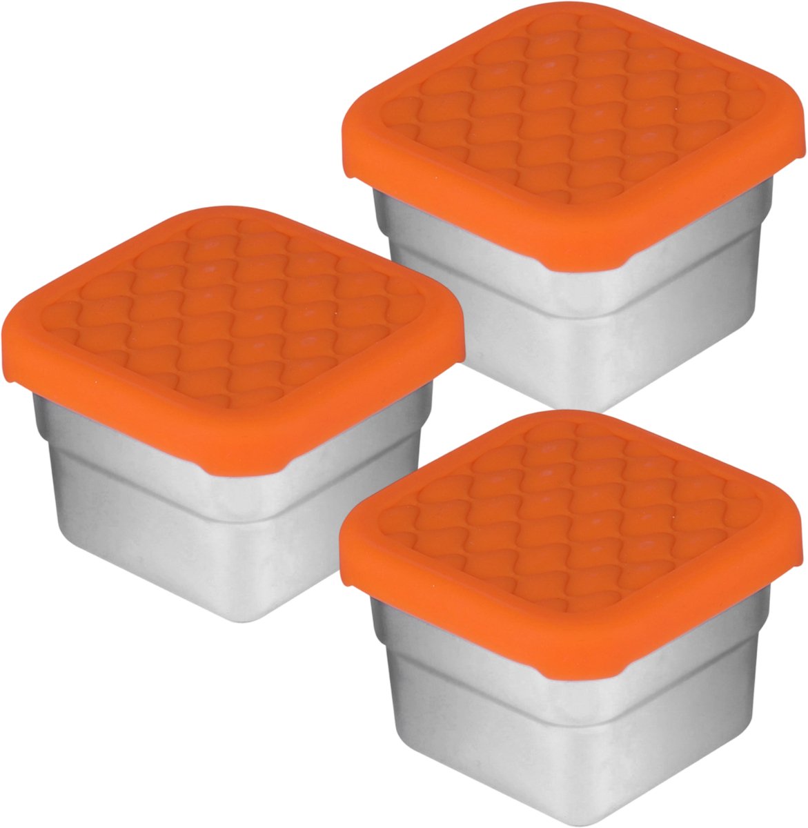 longziming Lunchboxen - Snackcontainers RVS 3 Stuks - 130 ml Dressing Bakjes - Lekvrij Voor Saus, Kruiden en Snacks - Lekvrij - Handig Voor Kinderen, Peuters en Volwassenen