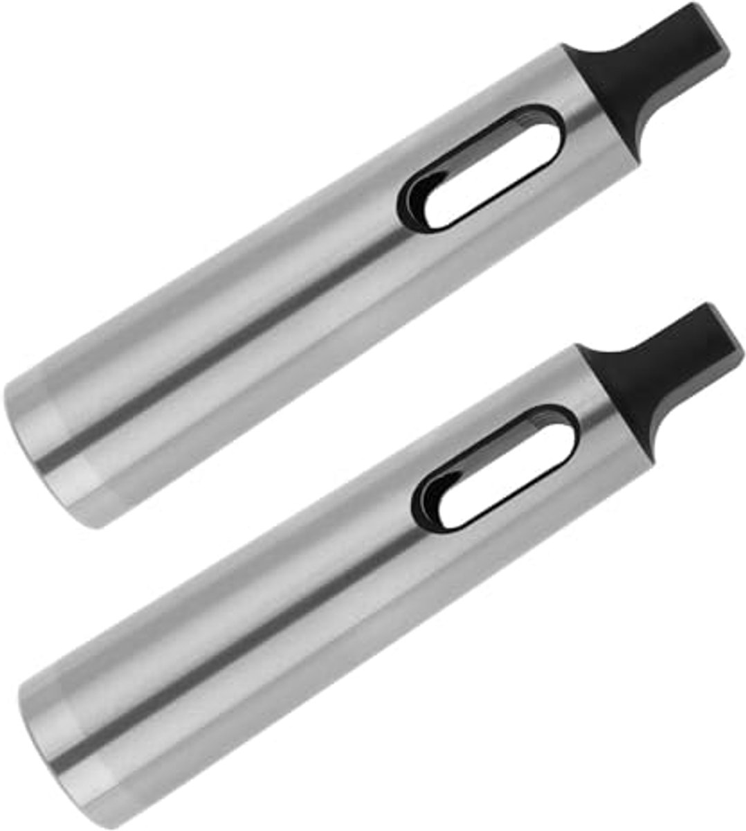 2 pieces MT3 to MT2 gradient sleeves for reamer less silver 108mm