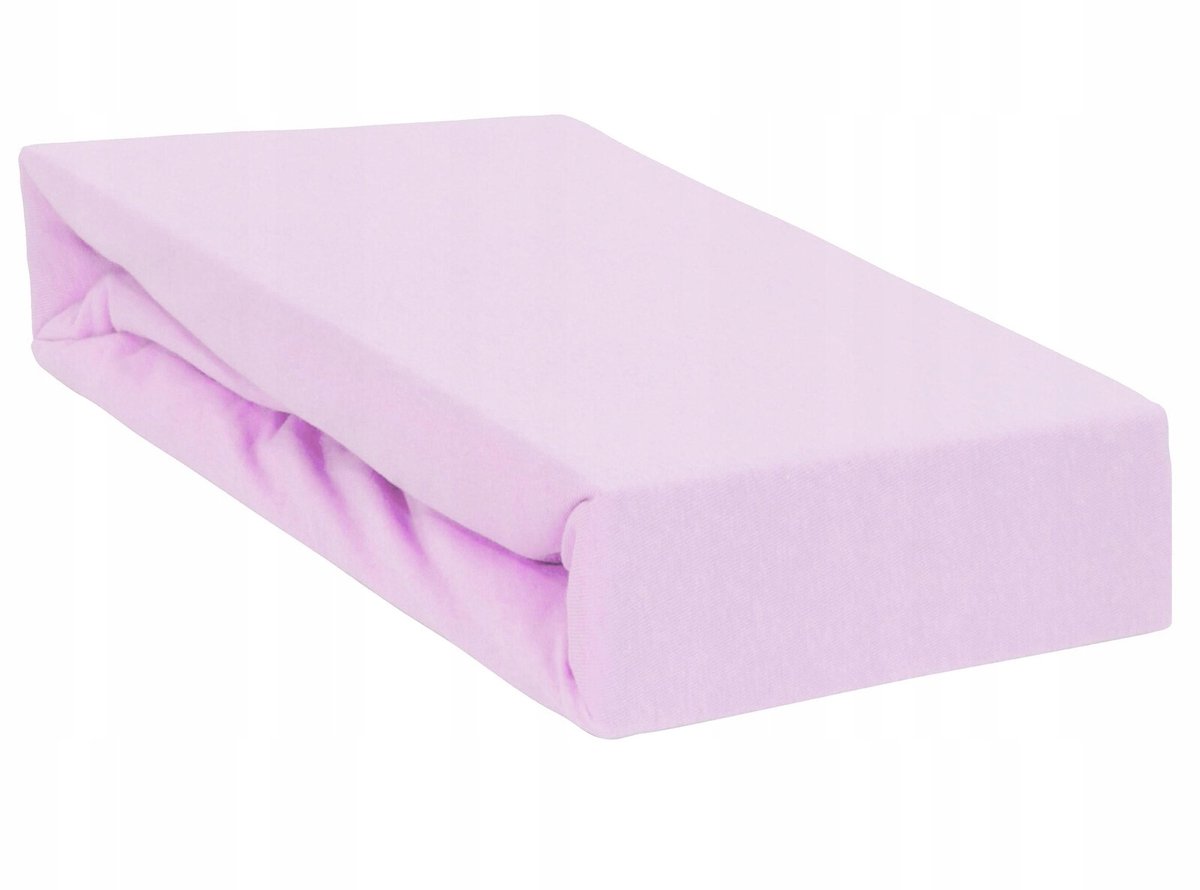Jersey Hoeslaken met Elastiek 120x60 cm - Zacht Katoen - Paars