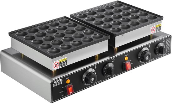 VEVOR Mini Dutch Pancake Maker Commerciële Dorayaki Baker 1800W 50 stuks van Vevor — afbeelding 2