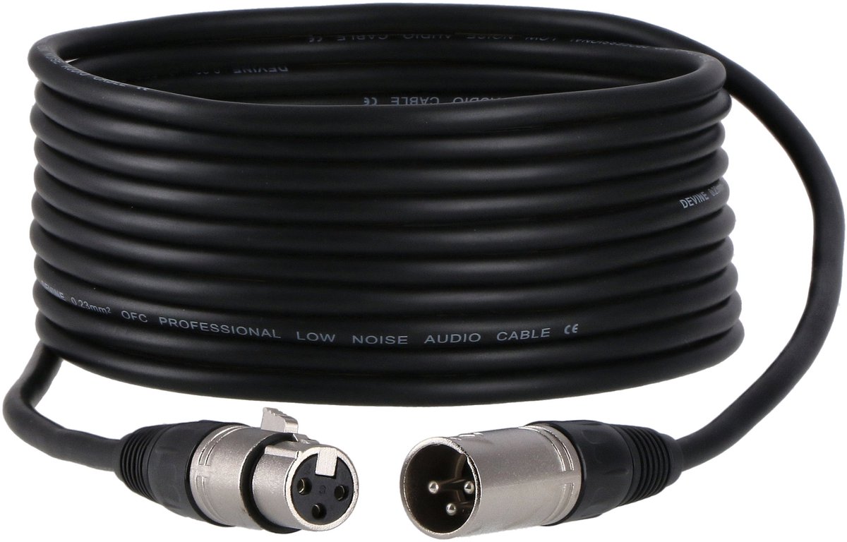 Devine MIC100/5 XLR microfoon- en signaalkabel 5 meter (50x)