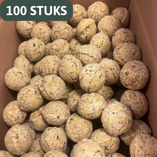 Boulettes de suif Famiflora sans filet - 100 boules de graisse de 85 grammes