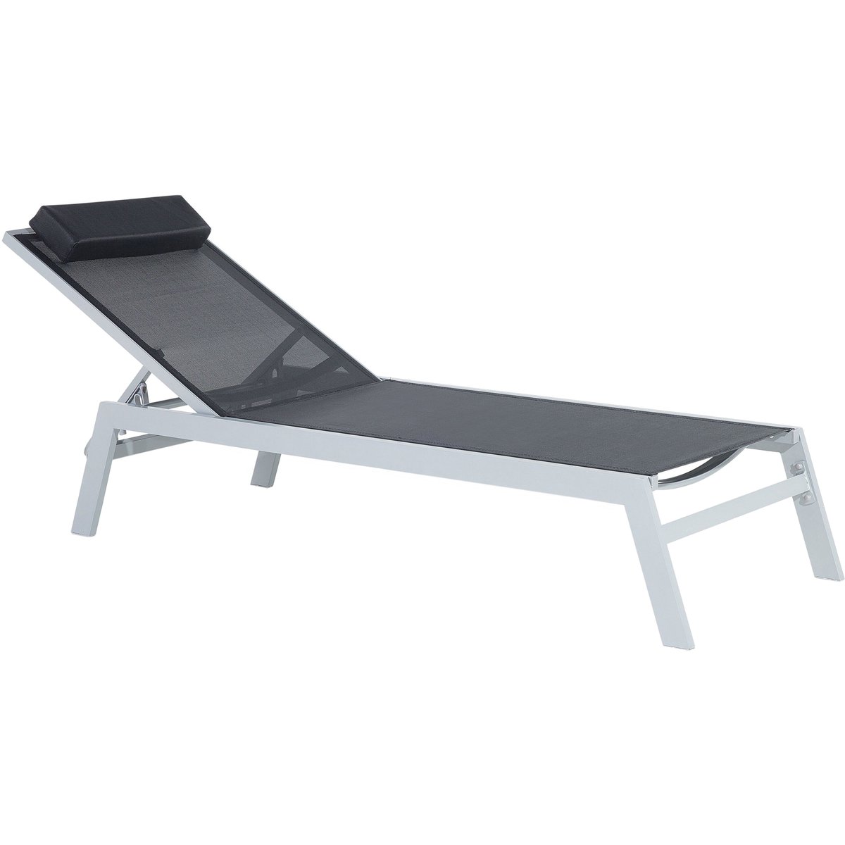 Beliani CATANIA - Strandstoel - Zwart - Polyester