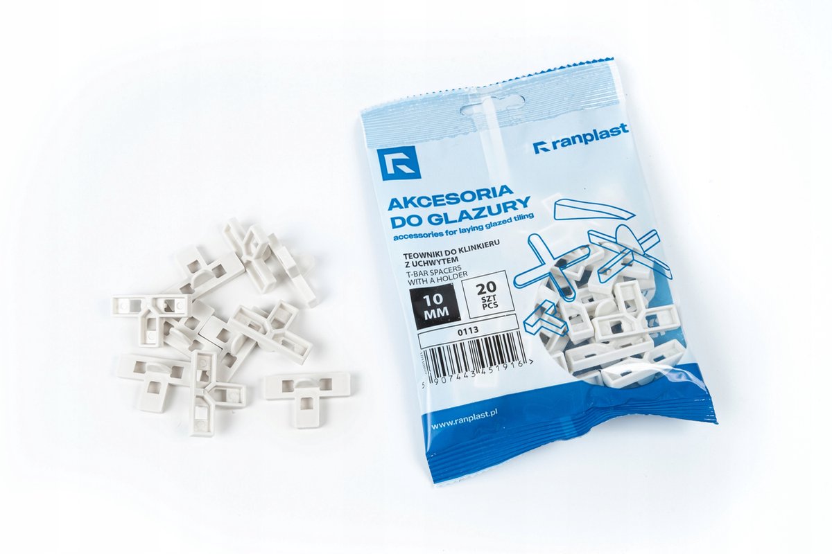 Teekruisjes met handvat voor tegels 10mm 20 stuks
