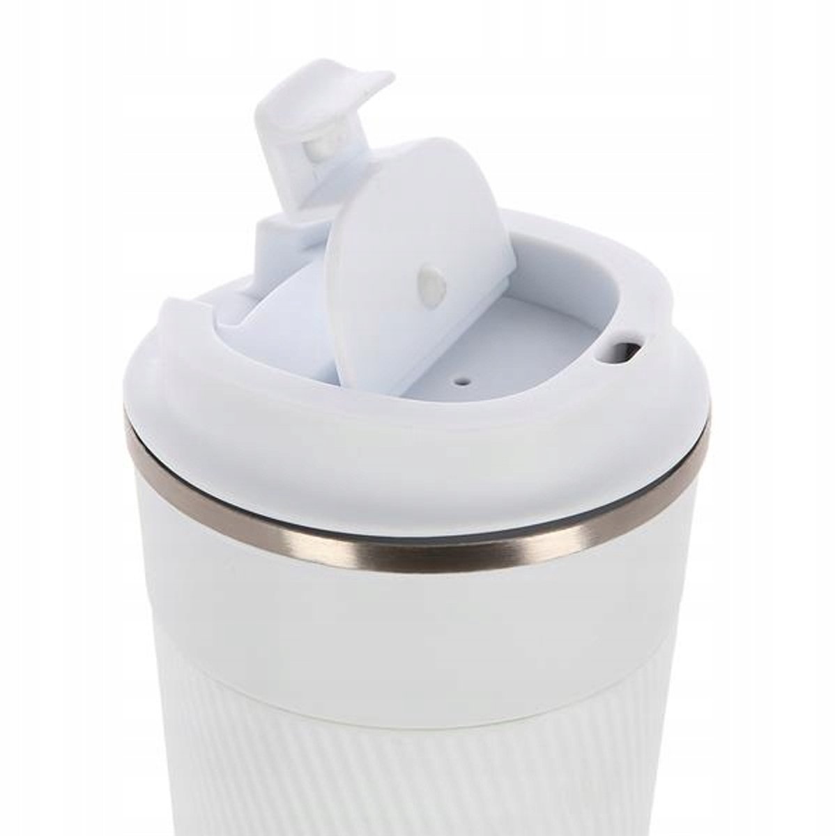 Nils NCC09 Thermosbeker Wit 510ml met Rubberen Grip
