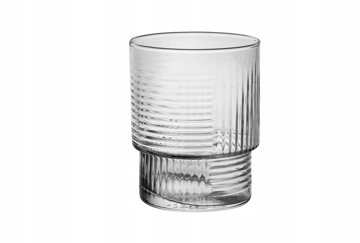 Glasmark Glas met Ribbels - 320 ml - Transparant