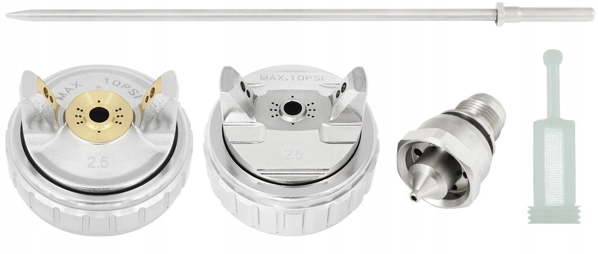 LEADER LVLP Spuitmond 2.5 mm met Tankfilter