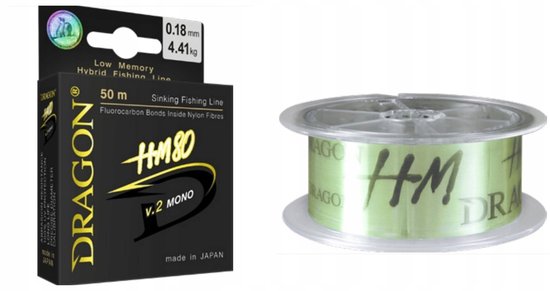 Dragon HM80 V.2 Fluorocarbon Vislijn 0.301mm 150m Lichtgroen van Dragon — afbeelding 3