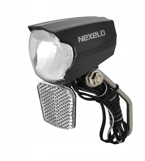 Retro Fietslamp Voorzijde - LED - 30 LUX - Zwart — afbeelding 4