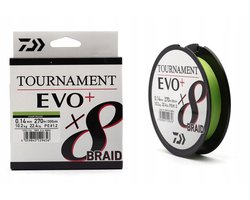 Daiwa Tournament 8X EVO+ Gevlochten Lijn 270m 0.16mm