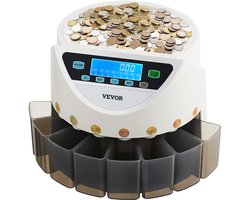 VEVOR Euro Geldtelmachine Muntenteller Muntentelmachine Tot 850 Munten