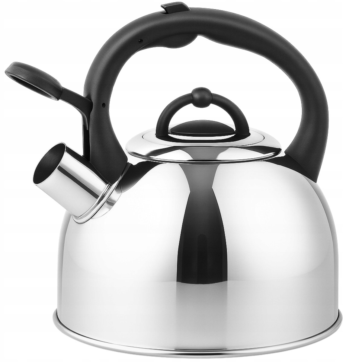 Karl Hausmann Stalen Waterkoker 2,5L met Fluitje - Zilver