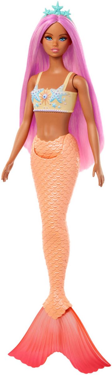Barbie A Touch of Magic - Oranje zeemeermin staart - Barbiepop — afbeelding 7