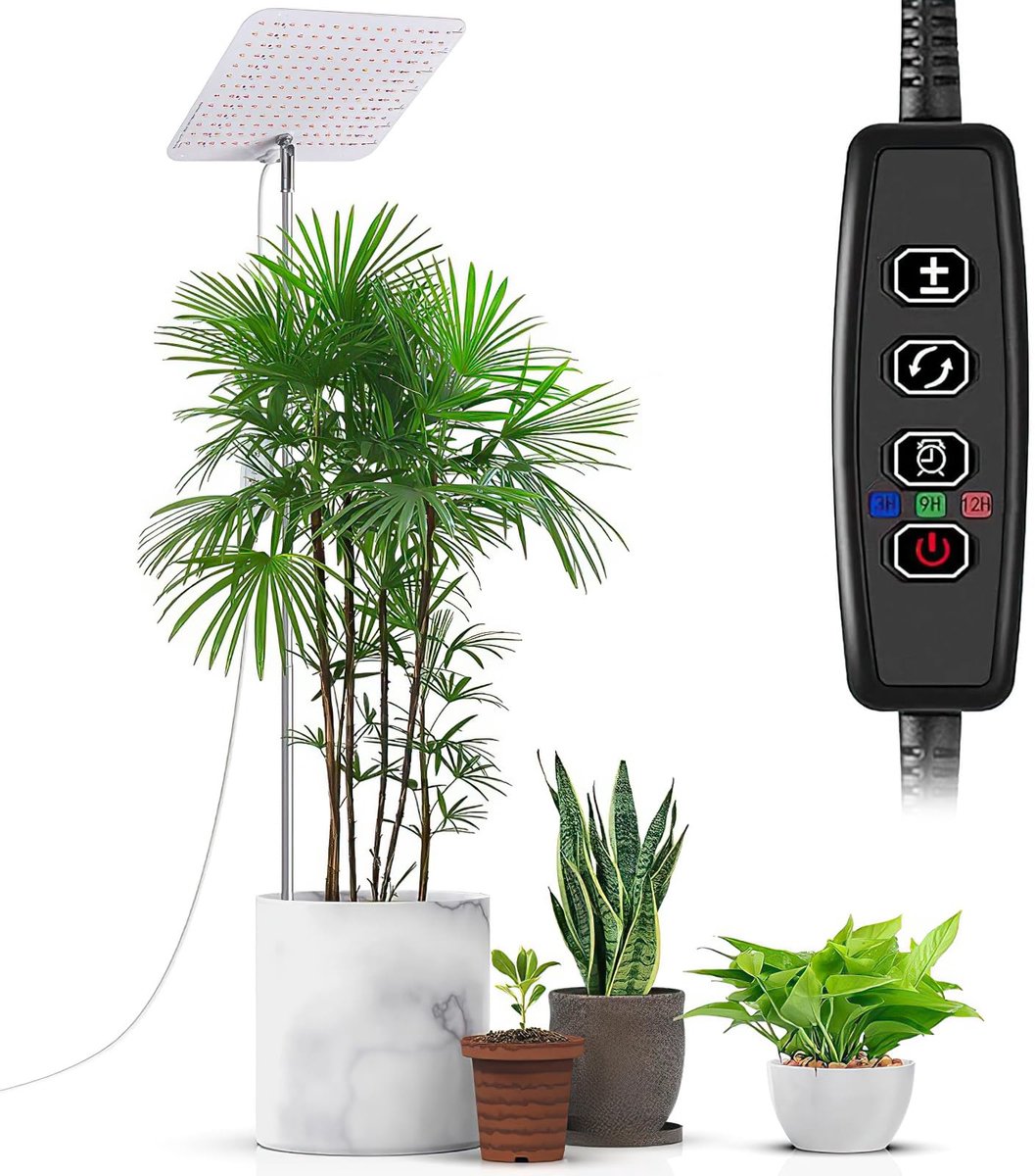 Unyqoos® In hoogte verstelbare LED-groeilamp met vol spectrum en automatische timer