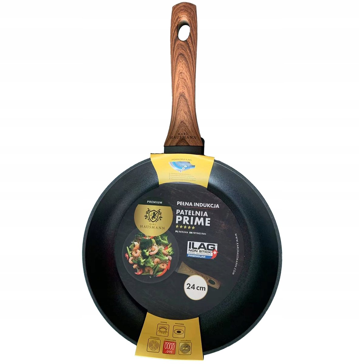 Karl Hausmann Prime Koekenpan 24 cm - Anti-aanbaklaag