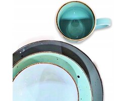 Alumina MIX porseleinen servies voor 6 personen - Kleurrijk en modern