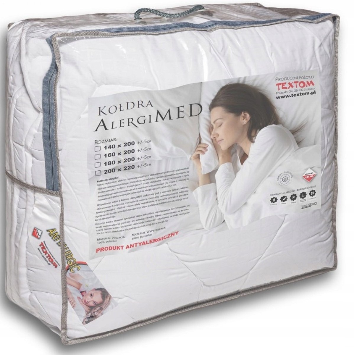 AlergiMed dekbed 140x200cm - Hoge kwaliteit, hypoallergeen