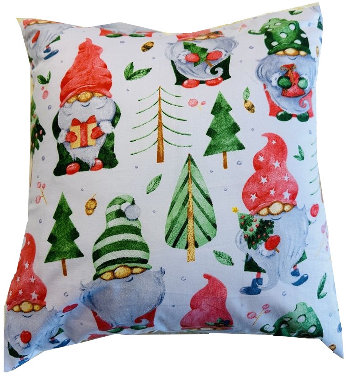 Kerstkussenhoes Katoen 40x40 cm - Feestelijk Design