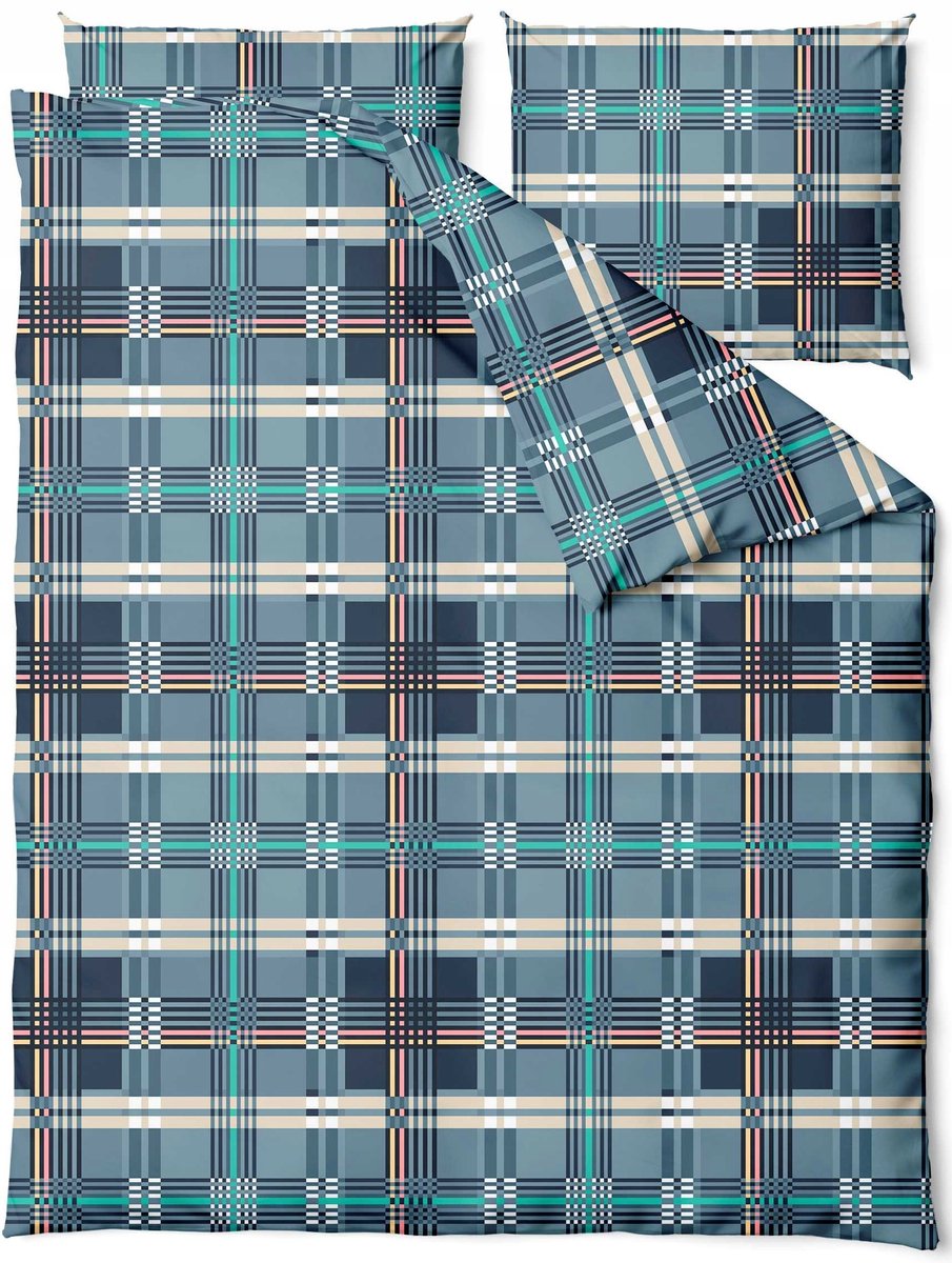 ZARATEX Madras Katoenen Dekbedovertrek Set 220x200 cm