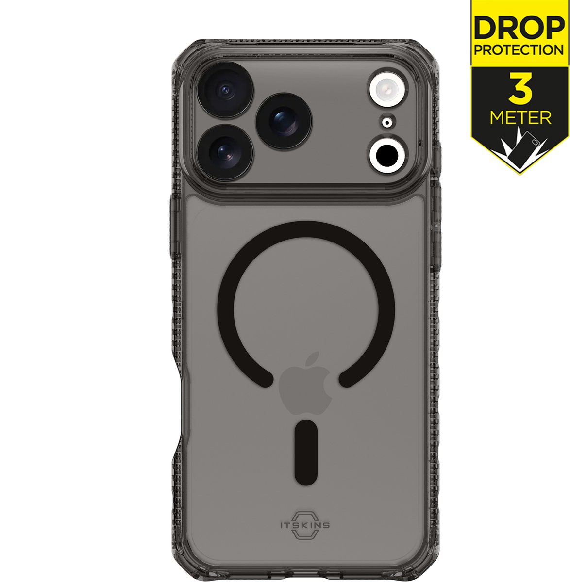 ITSKINS Hoesje geschikt voor Apple iPhone 17 Pro Max MagSafe Telefoonhoesje Hardcase | ITSKINS Level 2 HybridMagFrost R Backcover Shockproof | Geschikt voor MagSafe | Geschikt voor Draadloos Opladen met Magnetische Ring | Geschikt voor MagSafe Case -