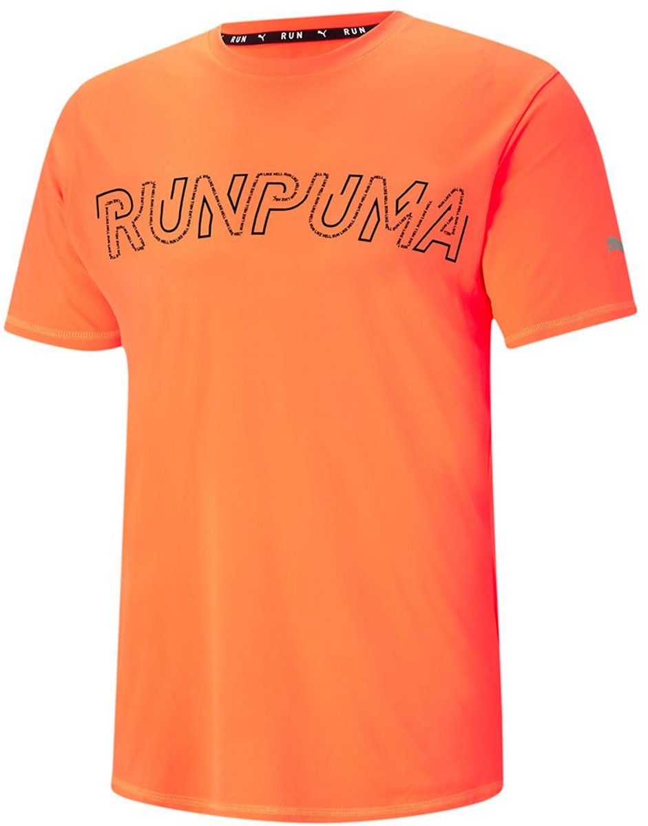 Puma Logo T-shirt Met Korte Mouwen Man Lava Blast