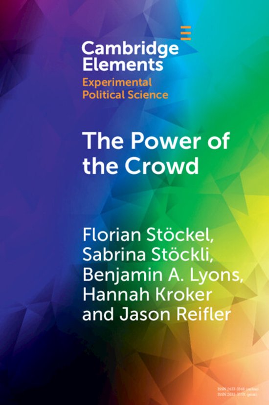 Elements in Experimental Political Science-The Power of the  ... - cover