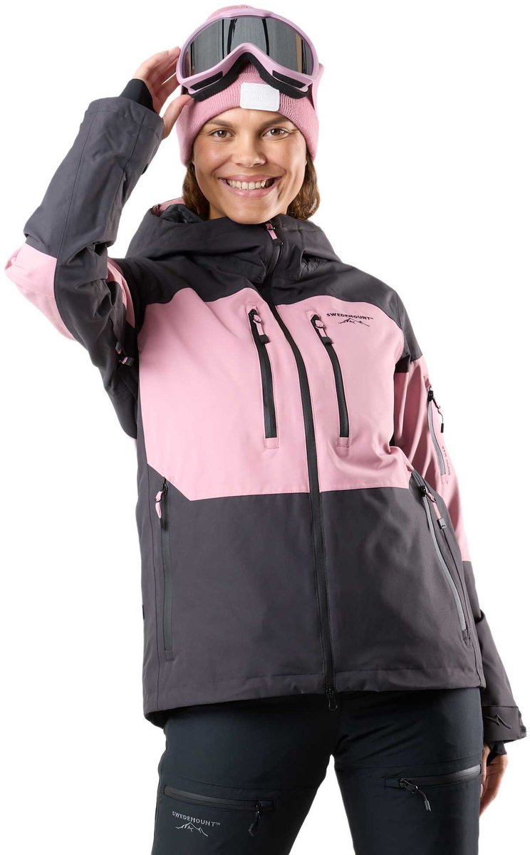 Swedemount Freeride Jas – Ski jas voor dames Dusty Rose/charcoal