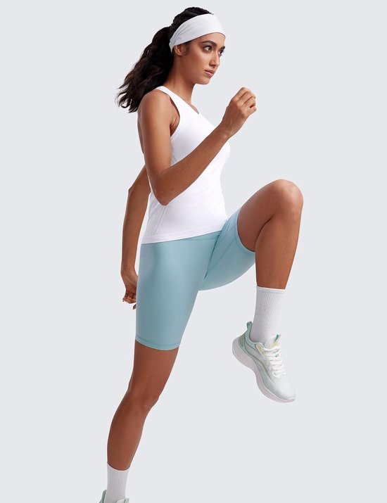 Allecto plus - Dames sporttanktops met racerback en hoge hals, ademend en naadloos, ideale hardloopshirts. van Allecto Plus — afbeelding 2