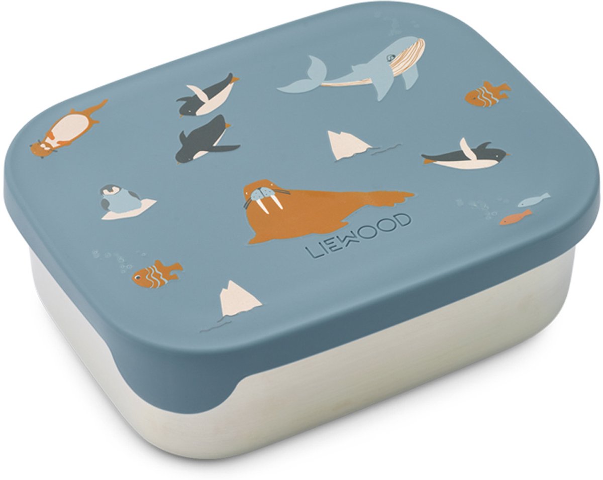 Liewood Arthur Printed Lunchbox Arctic Sea / Ocean view 900 ml