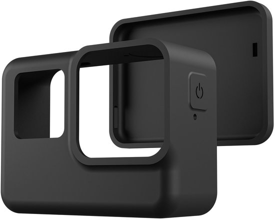 Telesin Beschermhoes siliconen voor Insta360 Ace - Met Lensdop en Polsbandje - Val- en Krasbescherming - Zwart