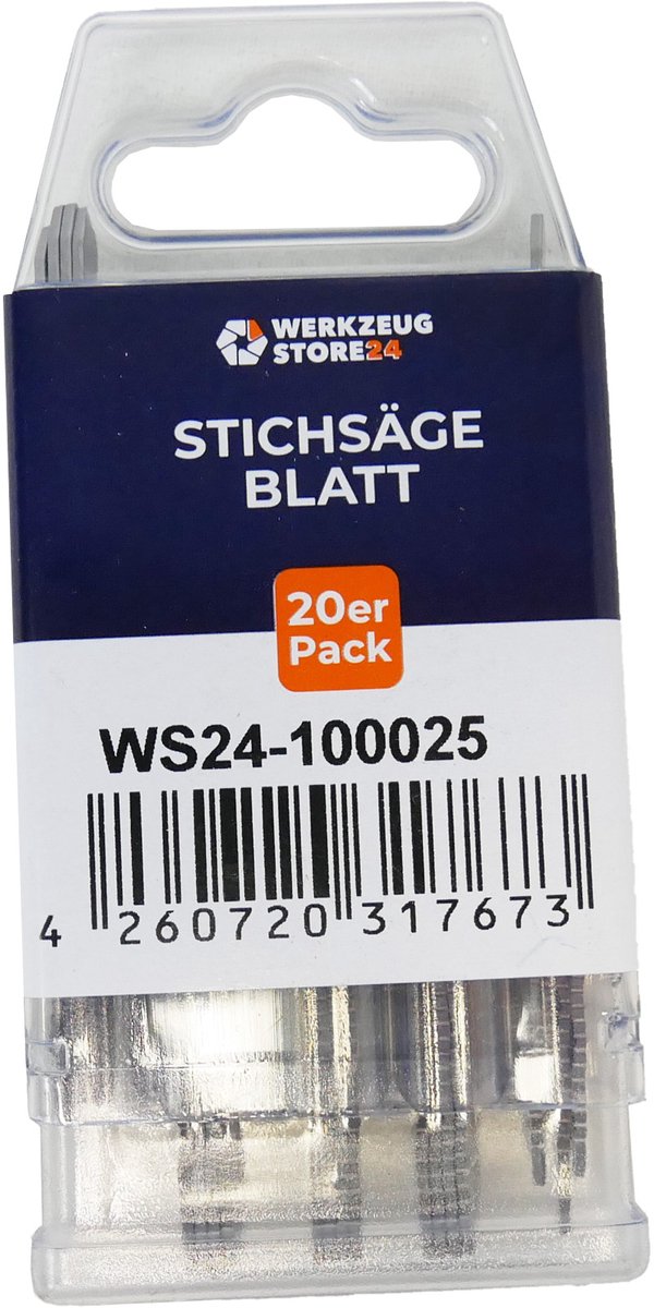 WS24 20x HSS decoupeerzaagblad gefreesd/golvend GL 75 VL 50 mm recht - WS24-100025