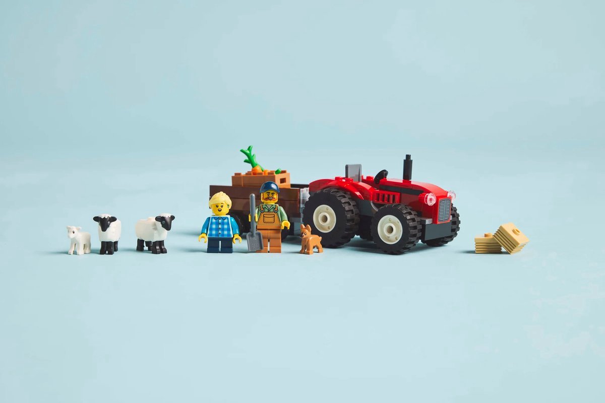LEGO City Rode tractor met aanhanger en schapen - 60461 — afbeelding 15