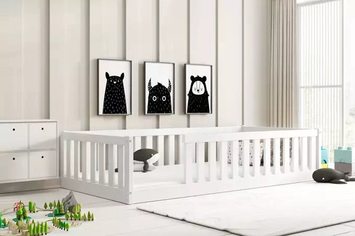 BMS - Kinderbed - 90x190 cm - Wit