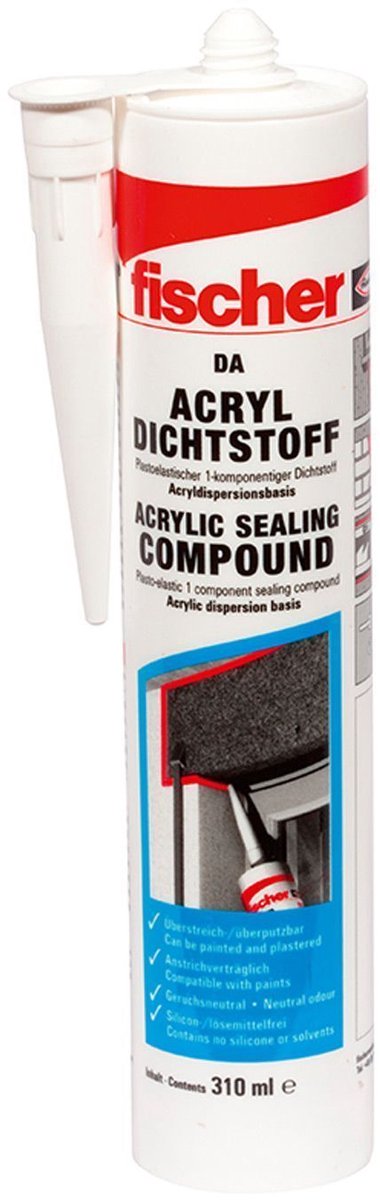Fischer 1x Acrylaatkit DA W wit - 053110