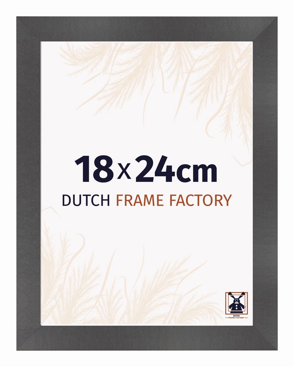 Dutch Frame Factory Fotolijst 18x24 cm - MDF - Zwart Mat - Praag