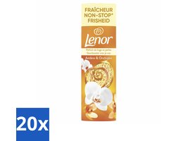 Lenor - Geurbooster - Amber & Orchidee - Non-Stop Frisheid - 19 Wasbeurten - Bulkverpakking - 20 stuks