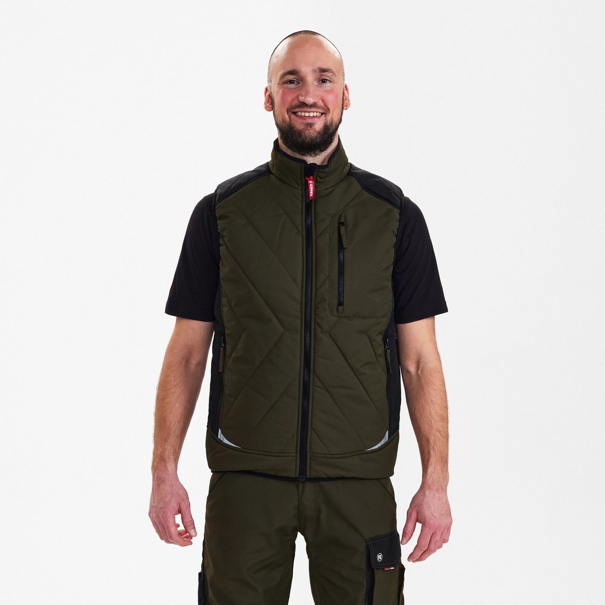 Engel Galaxy gewatteerd bodywarmer 5850-193 - Forest Green / Black - XL