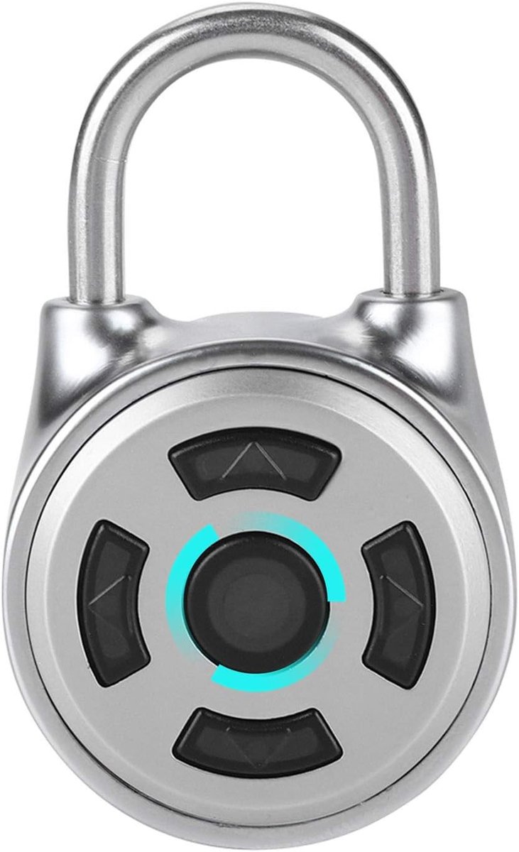 Bluetooth hangslot - Mini draadloze metalen vergrendeling, app-wachtwoord met ondersteuning voor iOS en Android
