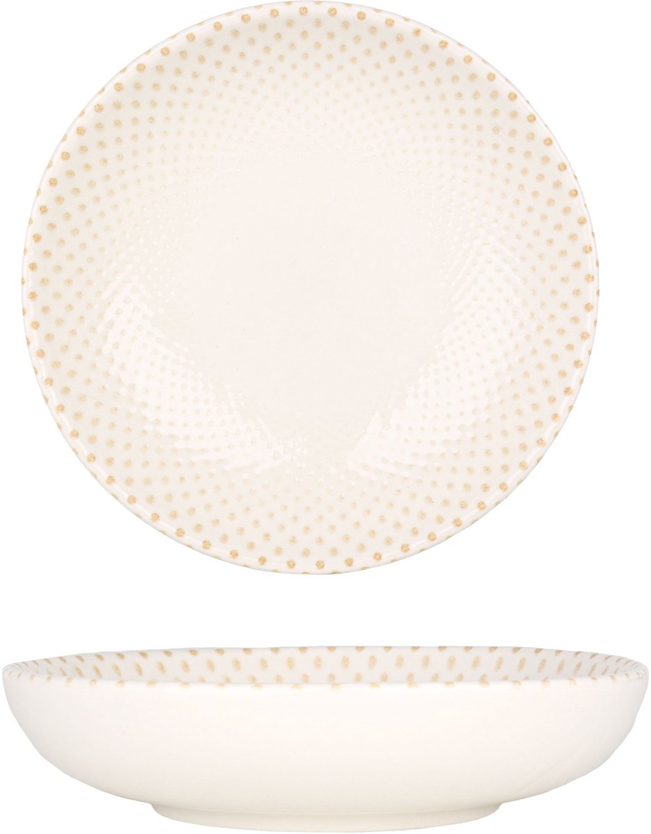 Rinart Serveerschaal - Punto - Porselein - 13 cm (330cc) - set van 2