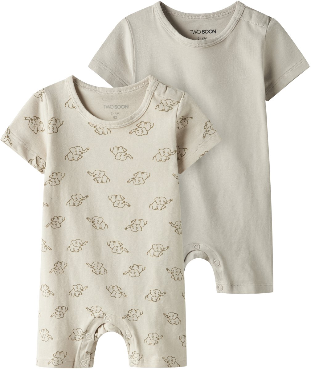 NAME IT - TBNSLEEPSUIT 2P SS AOP NOOS - Baby - Pyjamas