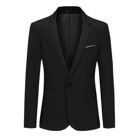 ALLTHEMEN Heren Blazer - Blazer Met Één Knoop - XL