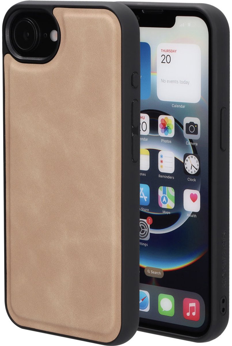 Mobiparts Classic Backcover geschikt voor Apple iPhone 17e/16e Moonstone - Beige - MagSafe