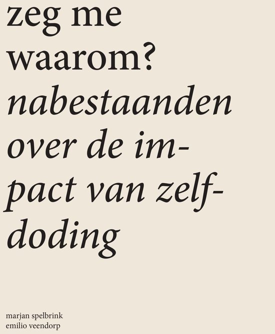Zeg me waarom - cover
