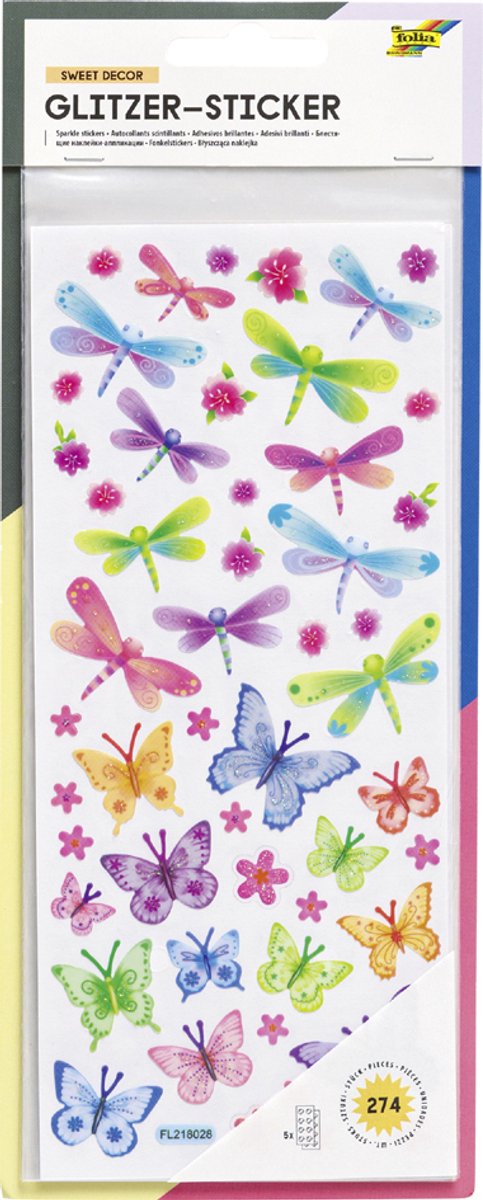 Stickers Folia Glitter Exotic