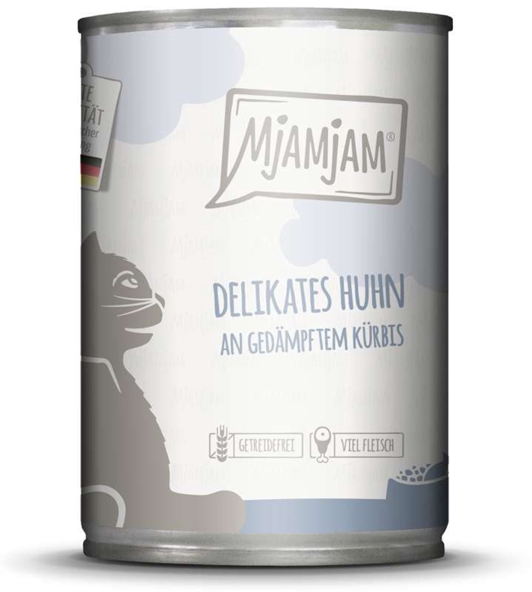 MjAMjAM MjAMjAM Cat - Leckere Mahlzeiten Dose 6x400g | Huhn & Kürbis