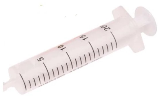 Vulspuit voor ontluchtingset - 20ml van Merkloos — afbeelding 2