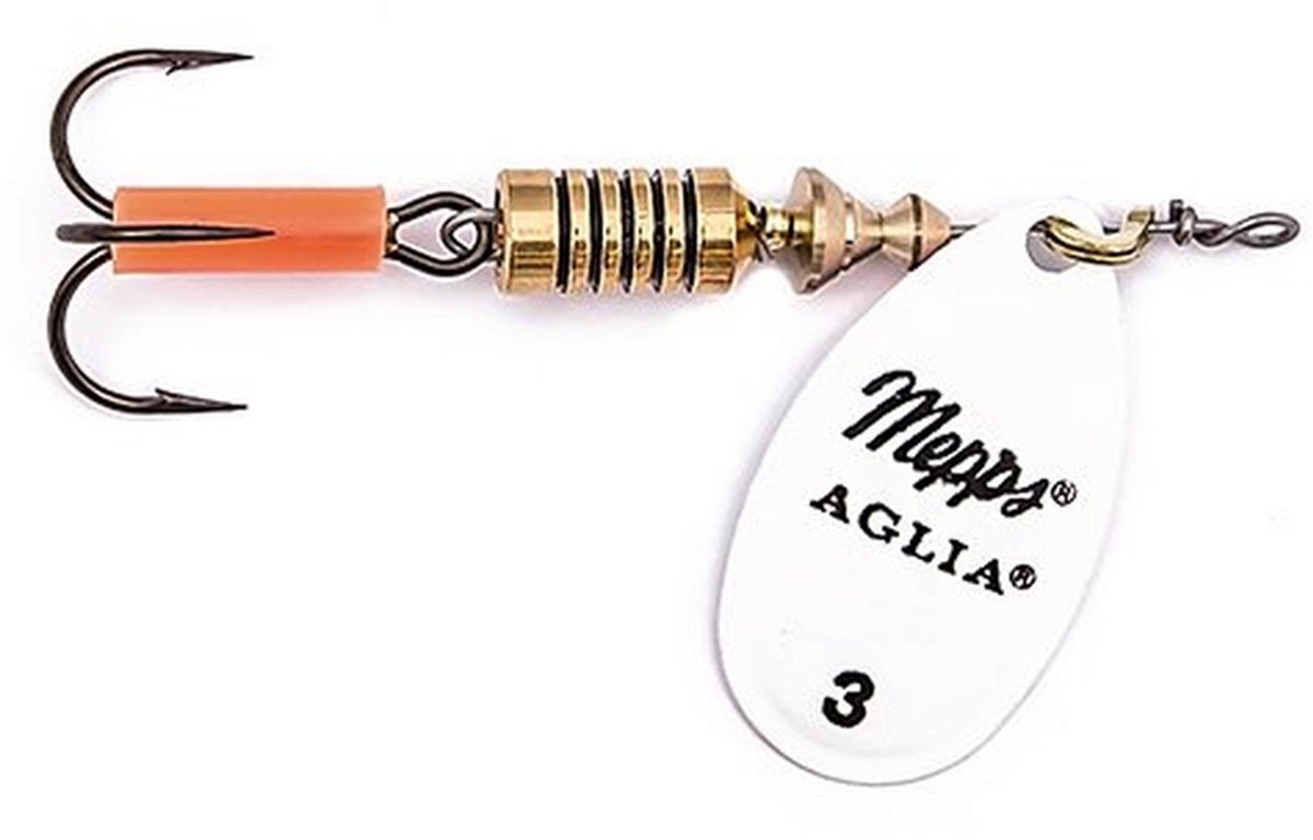 Mepps Aglia white - #3 - 6,5 gram - Fishing-bait.nl
