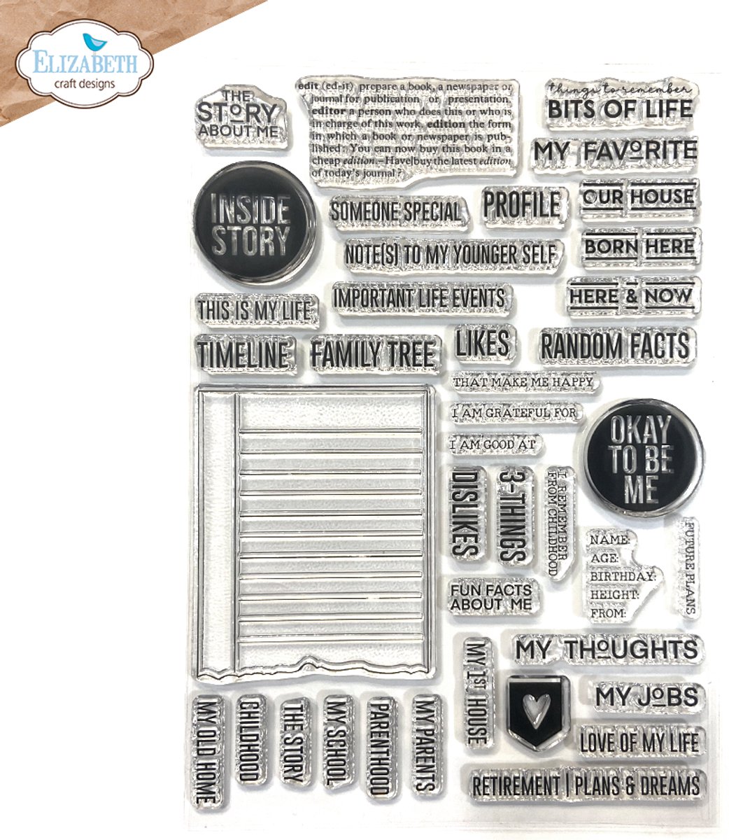 ECD Clear stamps A5 - About me