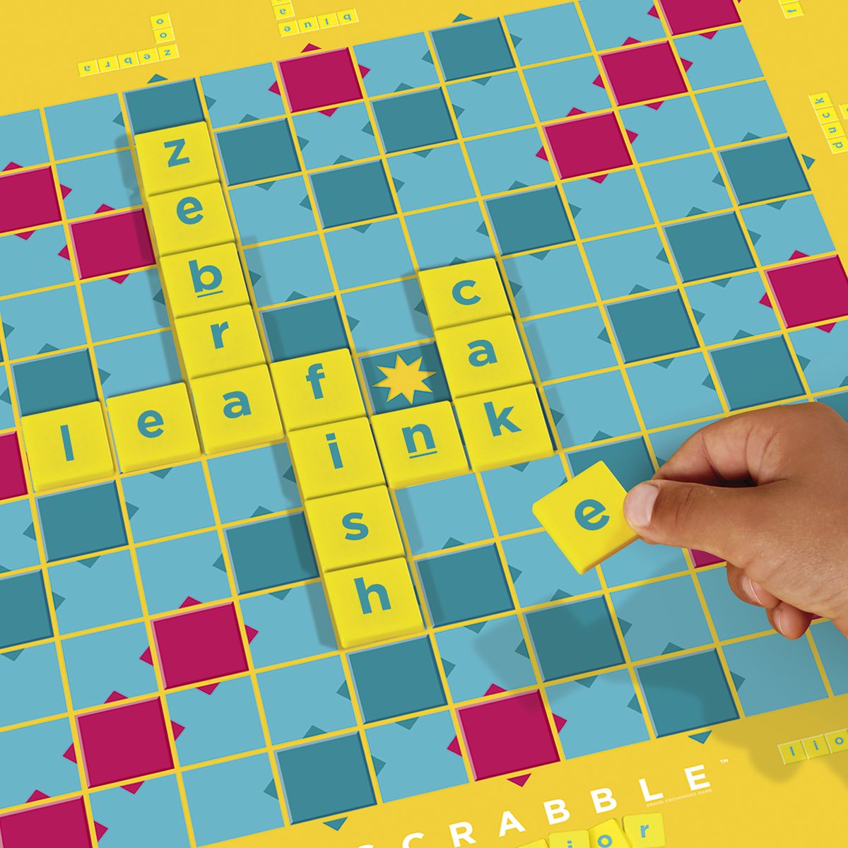 Mattel Games Scrabble Junior - Familie bordspel - Nederlandse editie — afbeelding 4