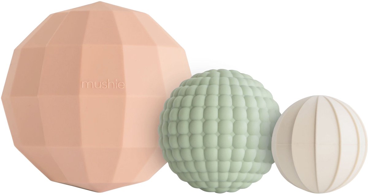 Mushie - Sensorische - Ballen - 3 stuks